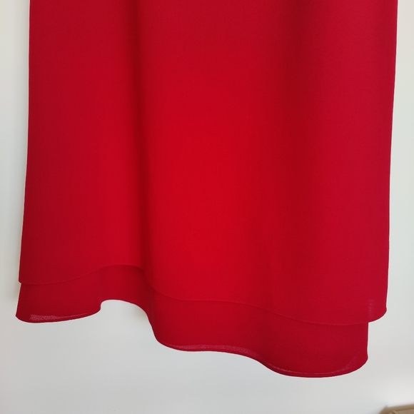 ❤️ red 🍒 Liz Claiborne A-line dress | size 10 - Picture 4 of 12